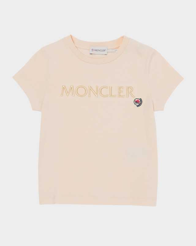 Girl's Embroidered Logo-Bell T-Shirt, Size 12-